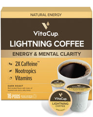 VitaCup caja frontal con 16 cápsulas mostrando diseño y beneficios