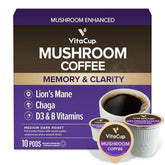VitaCup caja frontal mostrando 10 cápsulas y beneficios visuales