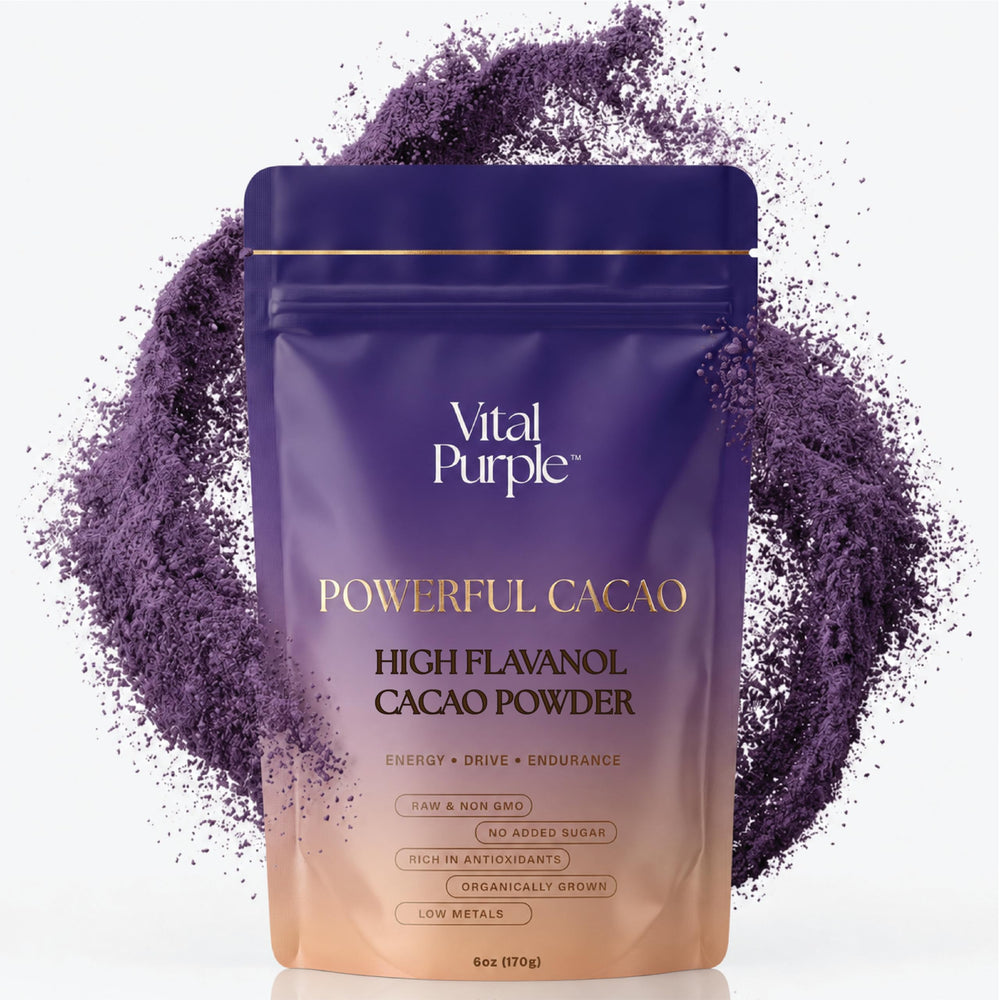 Vital Purple frasco frontal mostrando etiqueta y beneficios