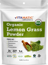 Vitamatic frasco frente muestra orgánico y uso fácil