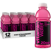 vitaminwater imagen frontal botella Focus Kiwi Strawberry muestra el sabor y envase atractivo