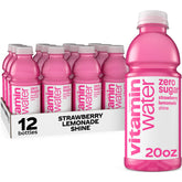 vitaminwater frente de la botella mostrando diseño y bebida refrescante