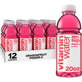 vitaminwater botella Power-C frontal mostrando color llamativo y diseño