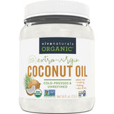 Viva Naturals frasco frontal mostrando tamaño grande y tapa sellada