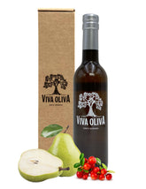 Viva Oliva botella al frente mostrando diseño y uso gourmet