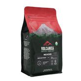 Volcanica frente del empaque mostrando certificación y frescura