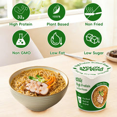 VOLO VERO ingredientes listados en la tapa que indican sabor vegetal tipo pollo