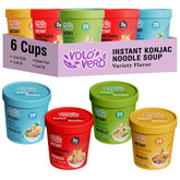 VOLO VERO pack frontal mostrando las seis tazas y variedad de sabores