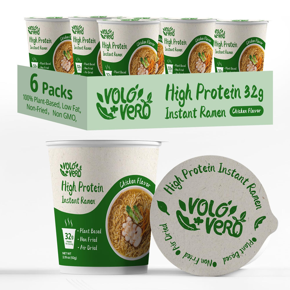 VOLO VERO taza frontal mostrando diseño y conveniencia para comidas rápidas