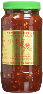 W&E Mart Sambal Oelek vista frontal del envase, práctico para cocinar