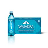 Waiākea frente del pack de 24 botellas mostrando el diseño y conveniencia