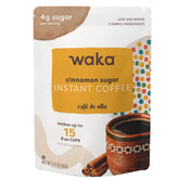 Waka Coffee frente del empaque mostrando el diseño y la bolsa resellable, facilita almacenamiento