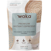 Waka frente del pouch resellable mostrando el diseño y facilidad de uso