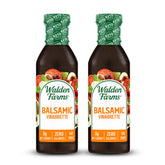 Walden Farms botella frontal pack doble muestra sabor balsámico