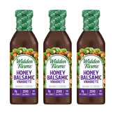 Walden Farms vista frontal del pack de 3 botellas, práctico ahorro