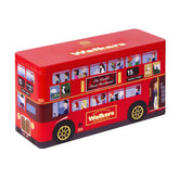 Walkers lata conmemorativa en forma de bus londinense que ofrece un recuerdo y protección