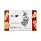 Walkers caja frontal en tartán rojo mostrando presentación y calidad