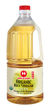 Wan Ja Shan botella frontal 50oz mostrando etiqueta orgánica y formato grande