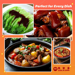 Wan Ja Shan salsa vertida en cuenco lista para usar como dip