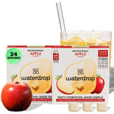 waterdrop MICRODRINK frente del empaque mostrando 24 cubos y beneficios claros