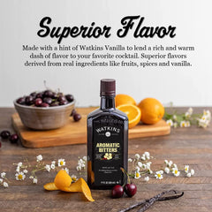 Watkins en uso en un cóctel Old Fashioned para equilibrar dulzor y aroma