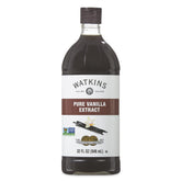 Watkins extracto de vainilla frente muestra envase grande y calidad
