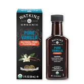 Watkins frasco frontal mostrando etiqueta orgánica y tamaño 59 ml, aporta confianza