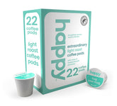 We Are Happy caja frontal de 22 cápsulas mostrando diseño y beneficio práctico