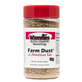Weaver’s Farm Dust frasco frontal mostrando diseño y cantidad
