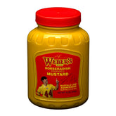 Weber's botella frontal 16 oz mostrando diseño y cierre, ideal para conservar sabor