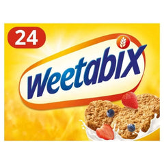 Weetabix frente del empaque mostrando tamaño familiar y conveniencia