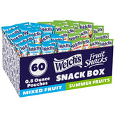Welch's caja 60 paquetes al frente mostrando variedad y conveniencia