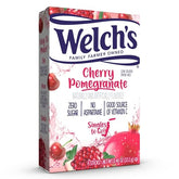 Welch's caja frontal Cherry Pomegranate mostrando cantidad y presentación, práctico para llevar