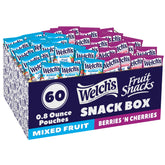 Welch's empaque frontal mostrando caja de 60 unidades y conveniencia