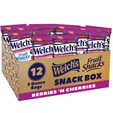 Welch's frente del empaque mostrando el diseño y el tamaño del paquete