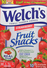 Welch's empaque frontal con 10 sobres muestra conveniencia y vitaminas