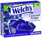 Welch's empaque frontal mostrando el pack de 12 y conveniencia