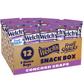 Welch's pack frontal Concord Grape mostrando bolsas y marca