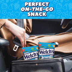 Welch's textura de los bocadillos en primer plano Muestra fruta real y masticabilidad