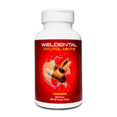 WELdental frasco frontal de 300 tabletas sabor canela, práctico para uso prolongado