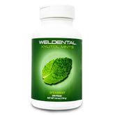 WELdental Xylitol Mints vista frontal del envase mostrando 300 tabletas y sello de fabricación