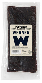 Werner slab frente del paquete mostrando tamaño gigante y conveniencia