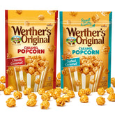 Hominics Werther's frente del empaque mostrando dos sabores y resellado