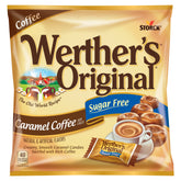 Werther's Original paquete frontal mostrando bolsas y diseño, conveniencia visible