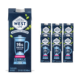 West Life frontal del envase 32oz mostrando identidad y beneficio proteico