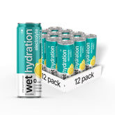 WET HYDRATION lata frontal White Grape Lemonade mostrando diseño y beneficios