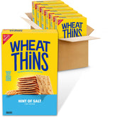 Wheat Thins paquete frontal seis cajas mostrando conveniencia y ahorro