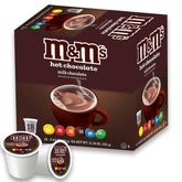 White Coffee paquete frontal con 18 cápsulas mostrando la marca y la variedad M&M