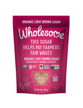 Wholesome empaque frontal mostrando 64 oz y beneficios orgánicos