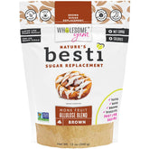 Wholesome Yum envase frontal Besti Brown mostrando etiqueta y beneficio de horneado